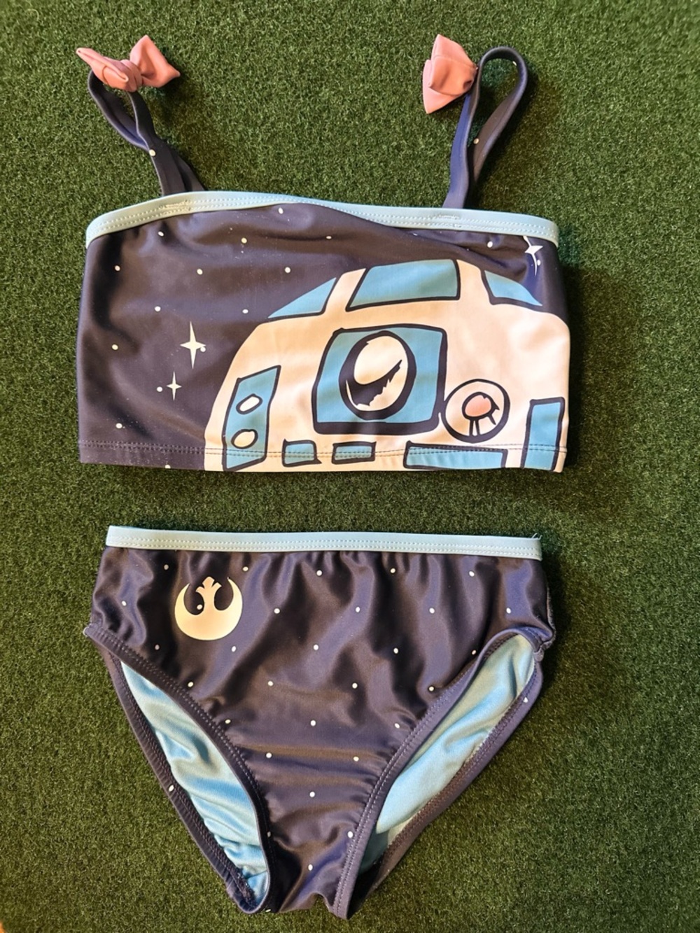 Star Wars Navy & Light Blue Girls Bikini